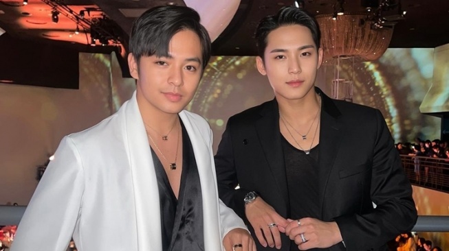 Potret Shenina Cinnamon dan Angga Yunanda di Bulgari Global Event (Instagram/@angga)