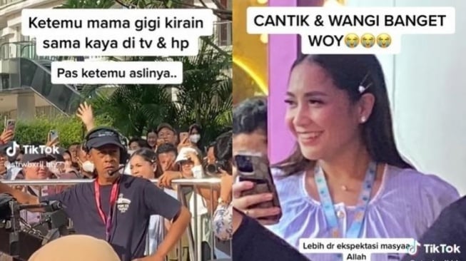 Cerita fans ketemu Nagita Slavina. (TikTok/strwbxrii.biy)