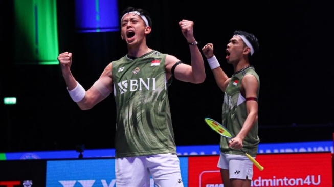 Fajar Alfian/Muhammad Rian Ardianto ke Final Singapore Open 2024 usai Bungkam Wakil Denmark