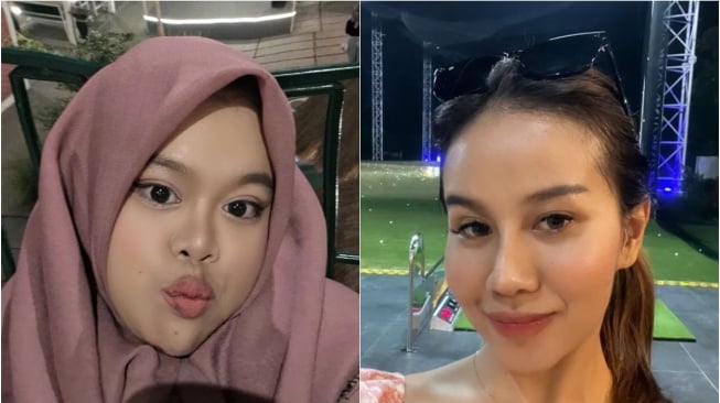 Kolase potret Kekeyi dan Mayang yang disebut mirip dengan Aurel Hermansyah dan Aaliyah Massaid. (IG)