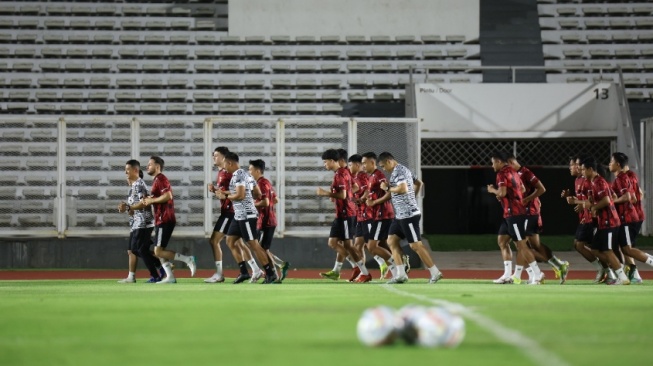 Skuat Timnas Indonesia saat menjalani pemusatan latihan jelang laga melawan Vietnam di bulan Maret 2024 (pssi.org)