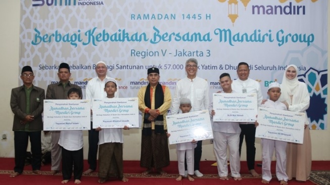 Tebar Berkah Ramadan, Bank Mandiri Santuni 750 Anak Yatim dan Dhuafa di Jagakarsa