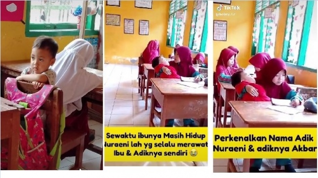 6 Fakta Nuraeni, Siswa Kelas 3 Madrasah Ibtidaiyah Gendong Adik Belajar Dalam Kelas