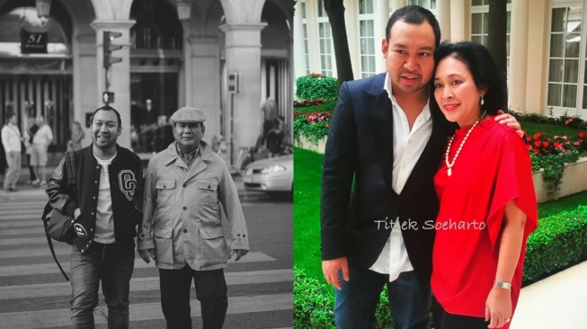 Prabowo Subianto dan Titiek Soeharto ucapan ulang tahun ke Didit Hediprasetyo. (Instagram)