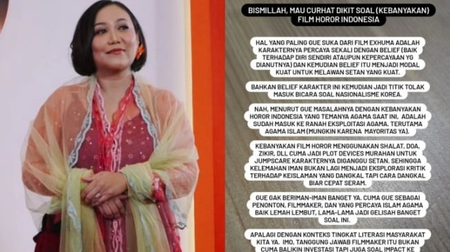 Gina S. Noer Kritik Banyaknya Film Horor Lokal yang Mengeksploitasi Agama