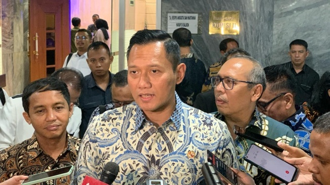 Menteri ATR/BPN Agus Harimurti Yudhoyono (AHY). [Suara.com/Rakha]