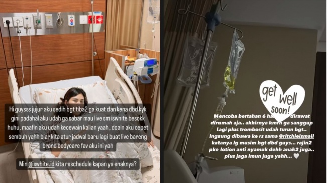 Syahnaz Sadiqah dilarikan ke rumah sakit (instagram)