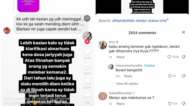 Icha Annisa Faradila siap dihipnotis Uya Kuya (TikTok/@ichaannisafaradila)