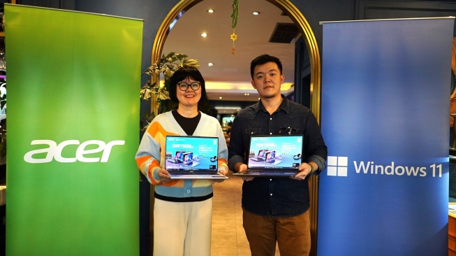 Peluncuran Acer Swift X 14 AI dan Swift Go 14 AI di Jakarta, Rabu (27/3/2024). [Acer Indonesia] 