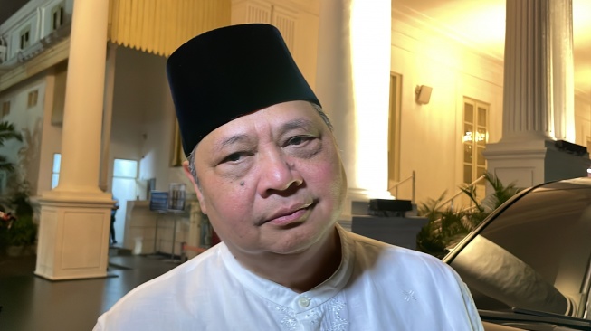 Ketua Umum Partai Golkar Airlangga Hartarto. [Suara.com/Novian]