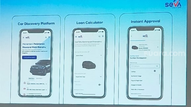 Kemudahan yang ditawarkan SEVA dalam pembelian mobil baru, dapatkan cashback dengan pindai QR code [Suara.com/CNR ukirsari]
