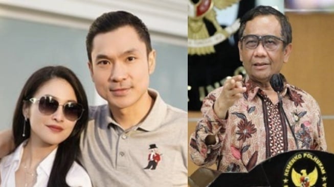 Harvey Moeis, Sandra Dewi dan Mahfud MD (Instagram)