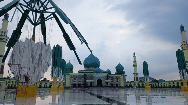 Rencana Perbaikan Payung Elektrik Masjid Annur, Proyek Pernah Disenggol Dugaan Korupsi