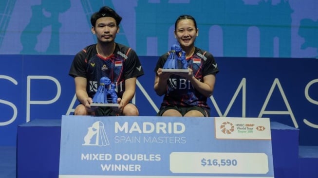 Kalahkan Wakil China di Final, Rinov/Pitha Juarai Spain Masters 2024