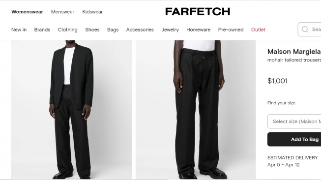 OOTD Harvey Moeis saat ditahan (Farfetch)