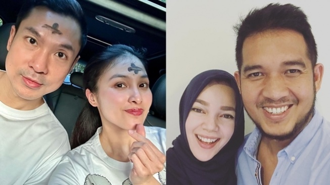 Adu Mesra Sandra Dewi vs Dewi Sandra bareng Suami (Instagram/@sandradewi88/@agoozerahman)