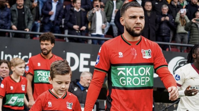 Pemain Belanda keturunan Indonesia yang bermain untuk klub NEC Nijmegen, Calvin Verdonk. (ANTARA/X/NEC Nijmegen)