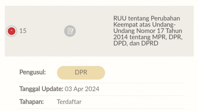 Revisi UU MD3 Masuk Prolegnas Prioritas, Baleg: Tak Ada Kaitannya dengan yang Lagi Ramai!