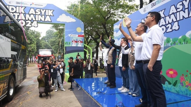 Mudik Asyik Pertamina Lepas 4.000 Pemudik ke 17 Kota