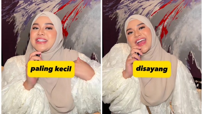 Aurel Hermansyah di acara buka puasa Geng Cendol (TikTok/@ayudewi070)