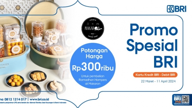 Lebaran Ceria! Dapatkan Diskon Hampers Makaron Bakeshop dengan Kartu Debit BRI