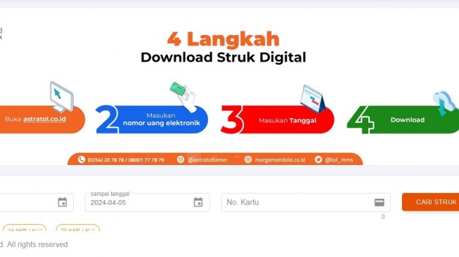 Mudik Lebaran 2024 Pakai Mobil Pribadi, Begini Cara Dapatkan Struk Digital Jalan Tol