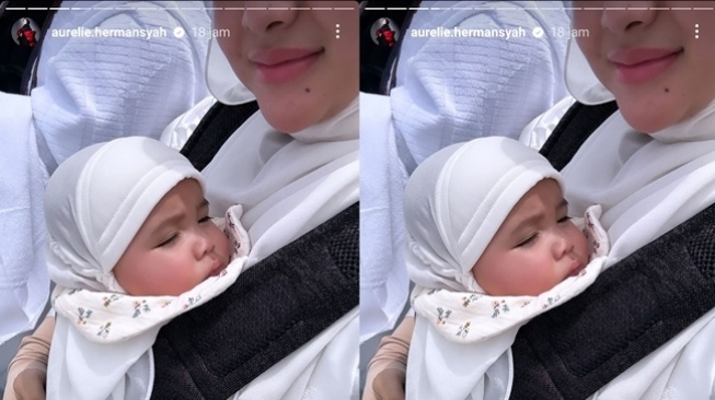 Aurel Hermansyah dan Atta Halilintar Umrah (instagram/@attahalilintar)