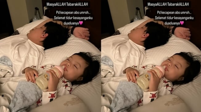 Aurel Hermansyah dan Atta Halilintar Umrah (instagram/@attahalilintar)