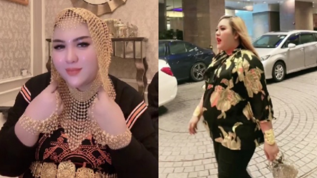 Mira Hayati buka hijab. (kolase TikTok)