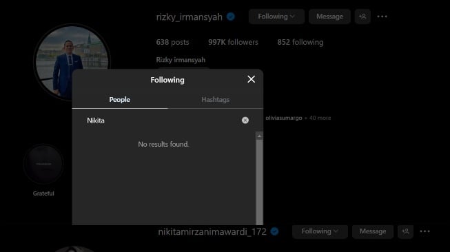 Nikita Mirzani dan Rizky Irmansyah dicurigai sudah putus (Instagram)