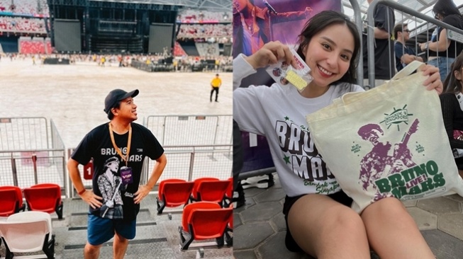 Potret Artis Nonton Konser Bruno Mars di Singapura (Instagram/@jojosuherman/@clairineclay)