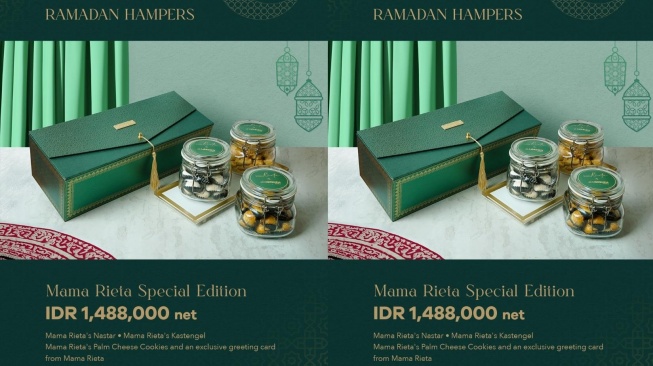 Harga hampers Mama Rieta. (Instagram/lemeridienjkt)