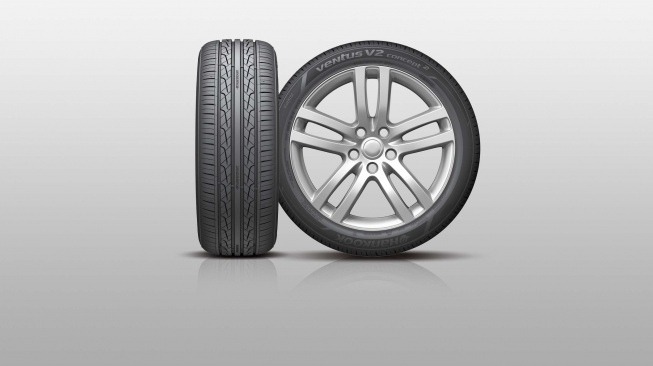 Salah satu model ban produksi Hankook Tire yang menjadi bagian distribusi Mazda, Ventus V2 Concept2 [PT Hankook Tire Sales Indonesia].