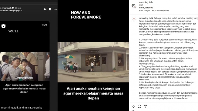 Rizky Irmansyah singgung cara didik anak (instagram)