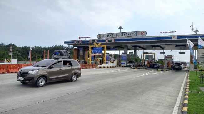 Arus Mudik, 10 Ribu Kendaraan Lintasi Dua Jalan Tol di Riau