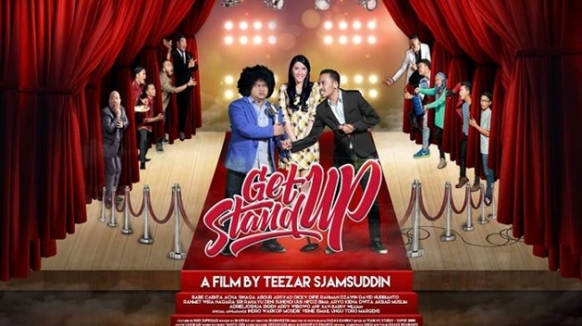 Poster film Get Up Stand Up yang dibintangi Babe Cabita. [Instagram]