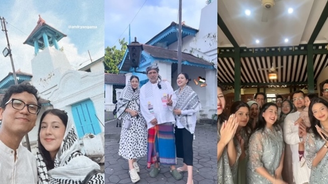 Potret Pasangan Artis Rayakan Lebaran Pertama setelah Menikah (Instagram/@nessiejudge/@nazjudge)