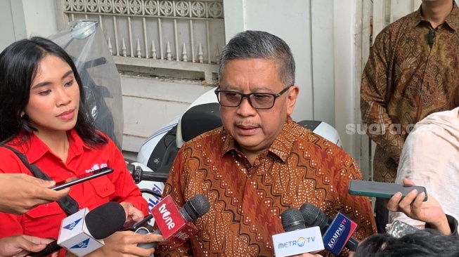 Sekjen PDIP Hasto Kristiyanto. (Suara.com/Bagas)