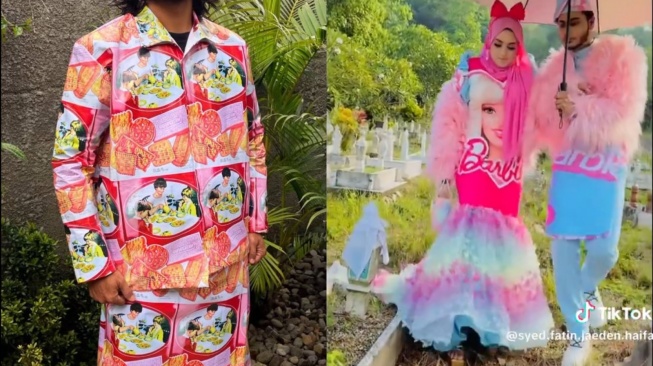 Dari Baju Kaleng Biskuit sampai Barbie, Inilah Deretan OOTD Baju Lebaran Netizen yang di Luar Nalar