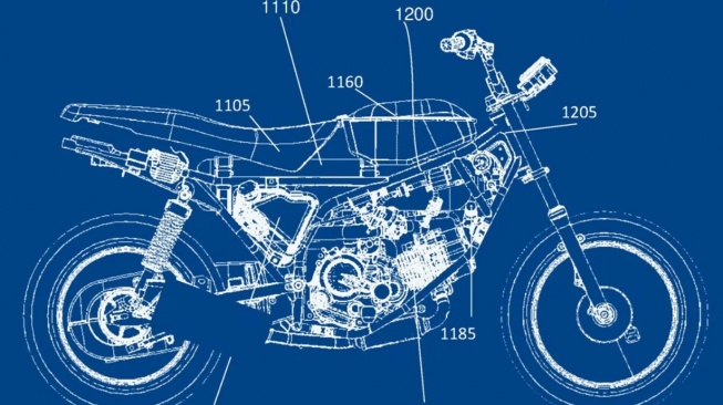 Gambar paten motor berbahan bakar gas elpiji (Cycleworld)