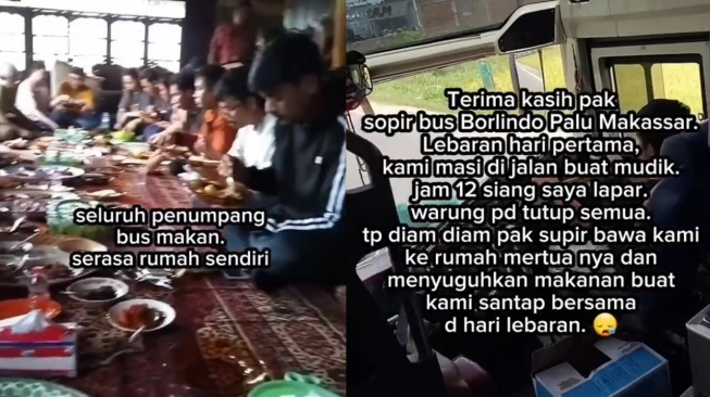 Rispek! Demi Bisa Rayakan Lebaran, Supir Bus Diam-diam Bawa Penumpang ke Rumah Mertua