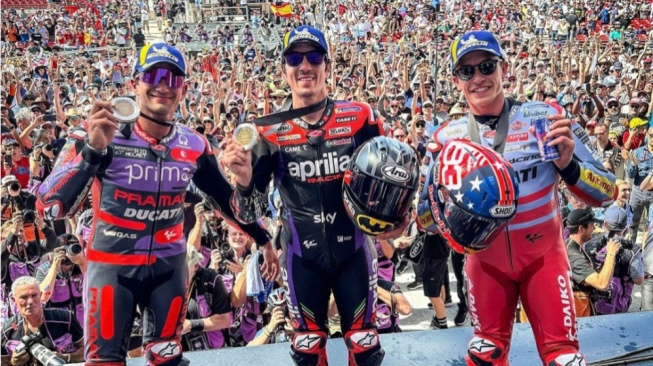 Sprint Race MotoGP Amerika 2024: Martin Lebarkan Jarak, Pecco Tak Beruntung