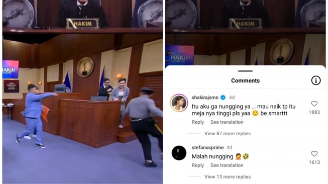 klarifikasi Shakira Jasmine saat digoda Desta (Instagram)