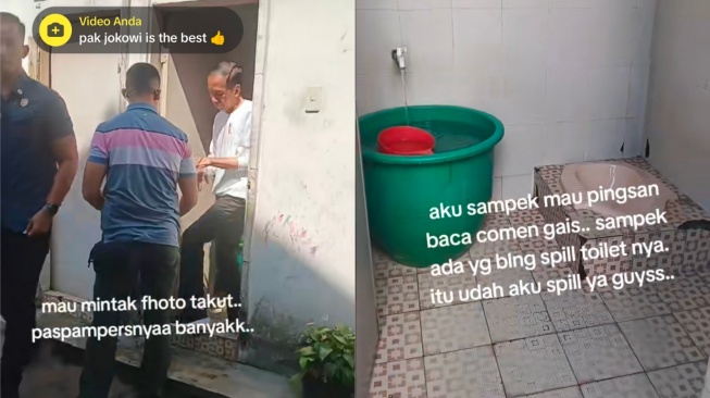 Bikin Salut, Viral Presiden Jokowi Buang Air di Toilet Umum di Pasar: Yang Nunggu Banyak Banget!