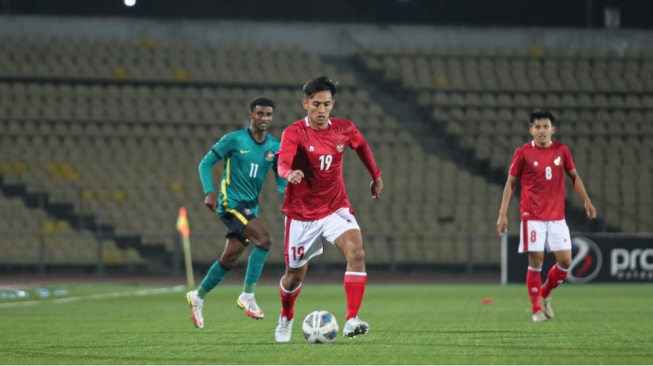 Cuplikan Laga Timnas Indonesia U-23 Saat Menghadapi Australia U-23 di Kualifikasi Piala Asia 2022. (pssi.org)