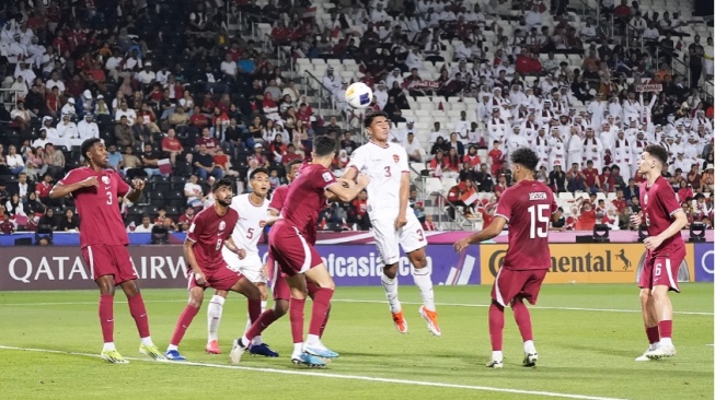 Pertandingan Timnas Indonesia U-23 melawan Qatar U-23 (pssi.org)