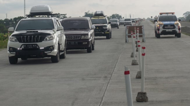 Jalur fungsional Jalan Tol Solo-Yogyakarta-YIA Kulonprogo dioperasikan selama libur Lebaran 2024. [Antara] 