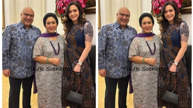 Maia Estianty dan Irwan Mussry hadiri pesta ultah Titiek Soeharto yang ke-65 (Instagram/@titieksoeharto)