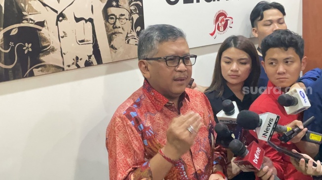 Sekretaris Jenderal DPP PDI Perjuangan (PDIP) Hasto Kristiyanto. (Suara.com/Bagaskara).