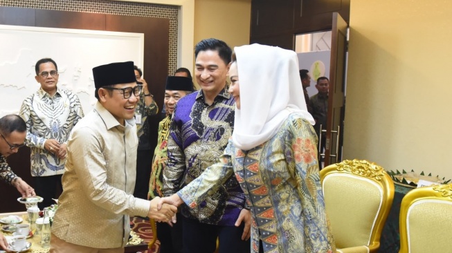 Momen Cak Imin kembali Bertugas di DPR RI, Ketawa Sumringahnya jadi Tanda Tanya